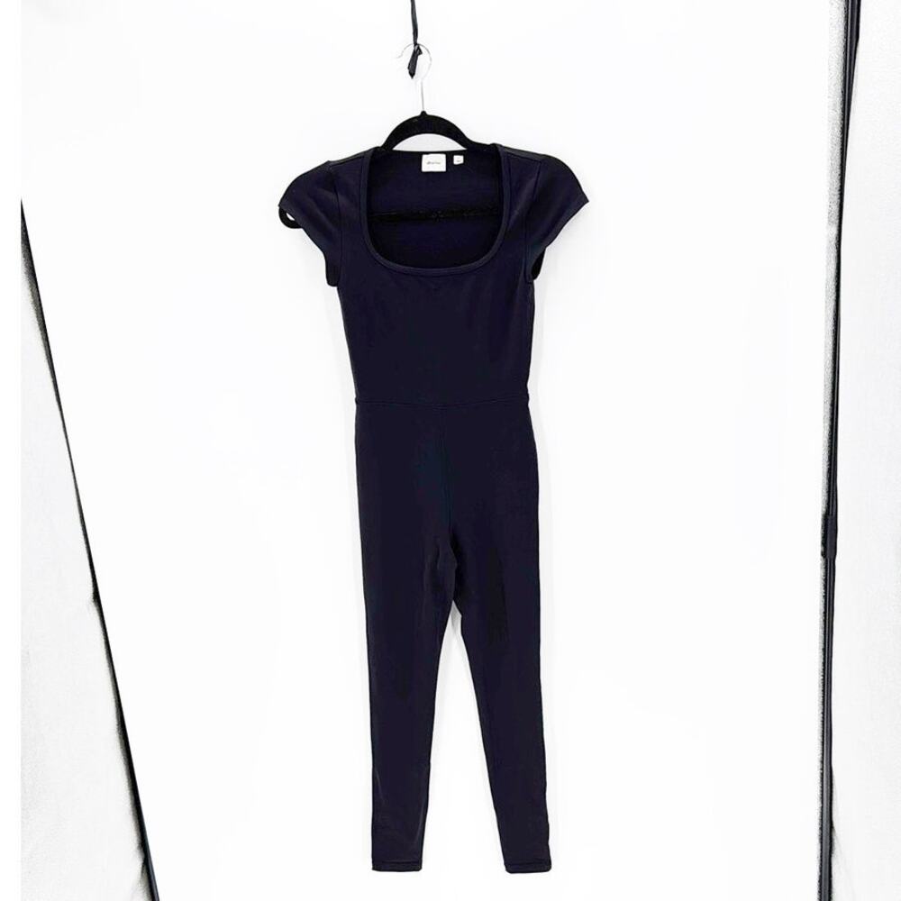Wilfred Free Theodora Jumpsuit square neck cap sleeve sweat wicking size XS